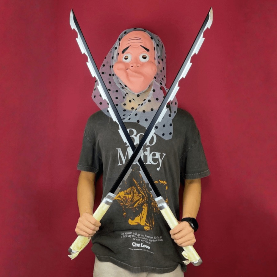 Cosplay Prop Dagger - 40-calowy miecz Demon Slayer Inosuke Katana