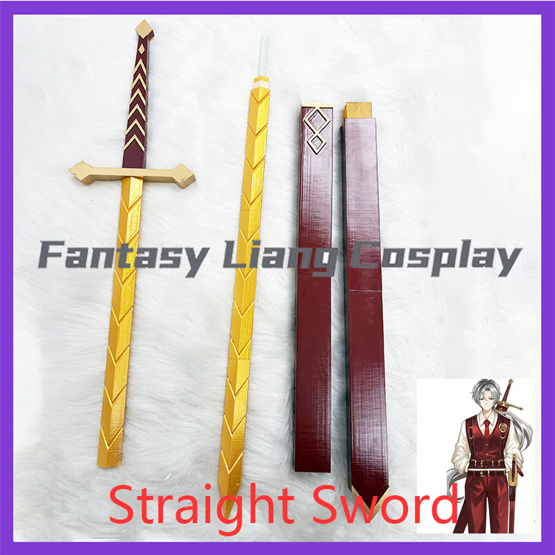 Cosplay Prop Dagger - Miecz prosty z pochwą, rekwizyt do