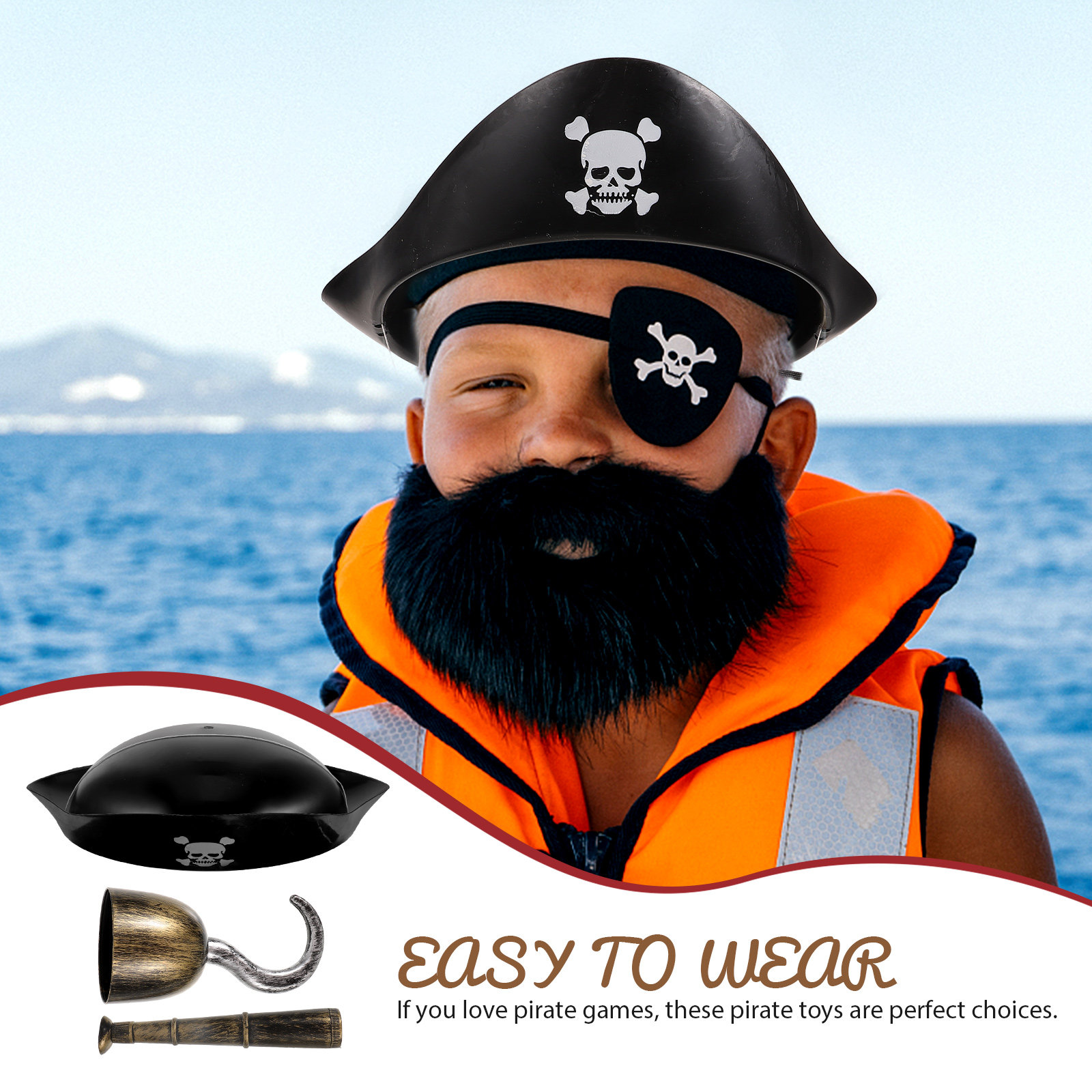 Zestaw do przebrania pirata –  – Easy Cosplay Prop recenzja i cena
